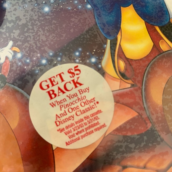 DISNEY | 2 Sealed VHS Tapes | 101 Dalmatians and Pinocchio - Picture 9 of 16